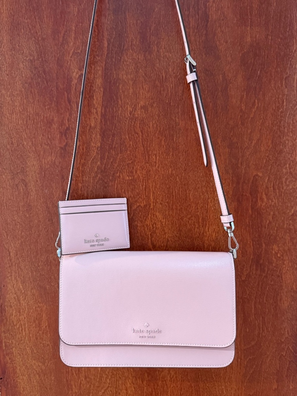 Madison Textured Patent Leather Willow Medium Convertible Crossbody tutu pink